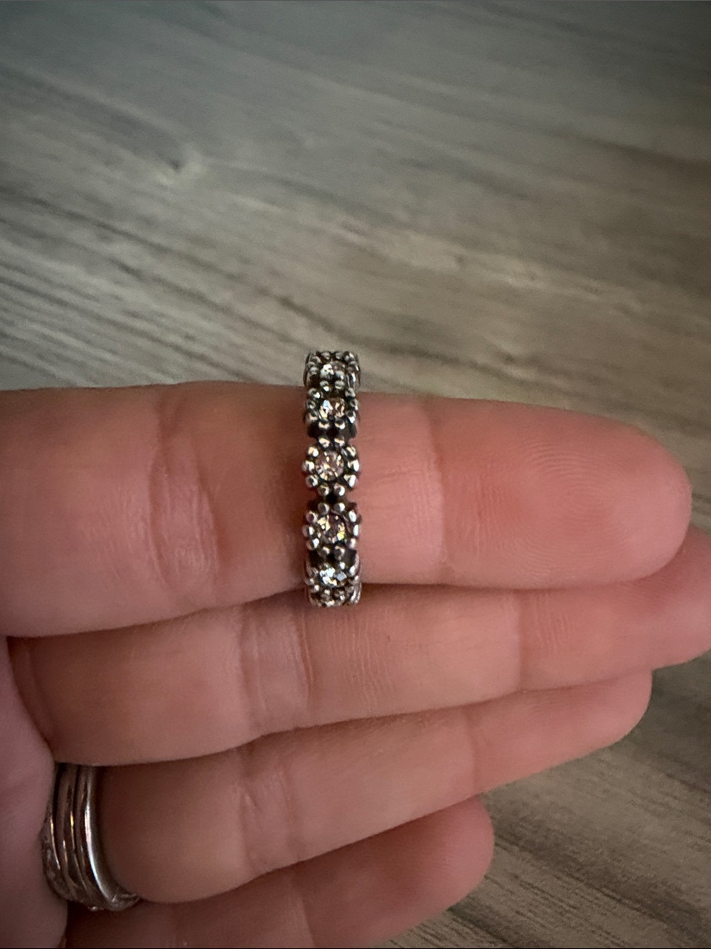 Brighton Silver Floral Crystal Band - Silver